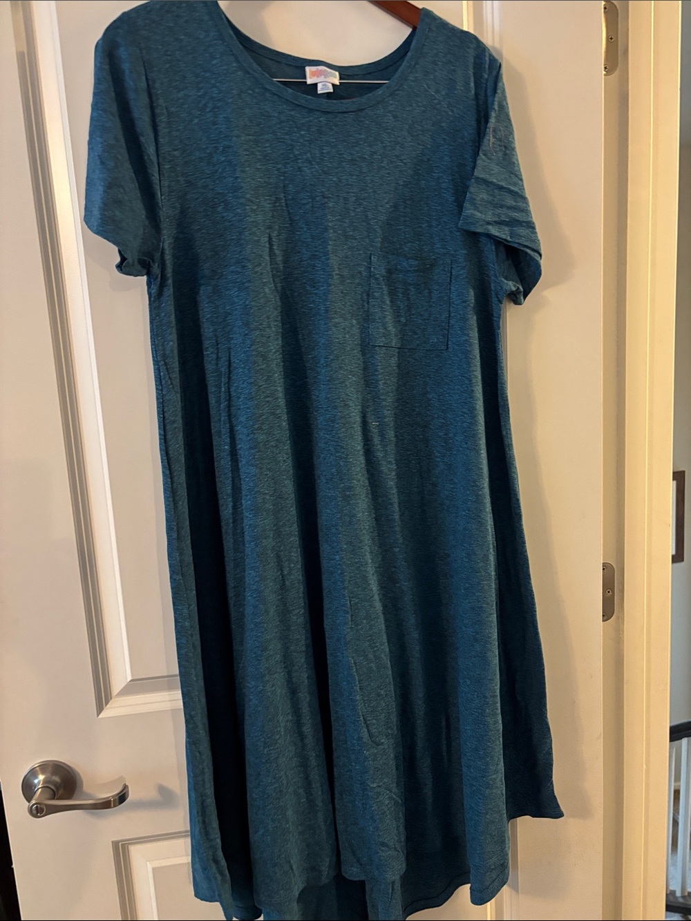 LuLaRoe Teal Carly Women's Dress